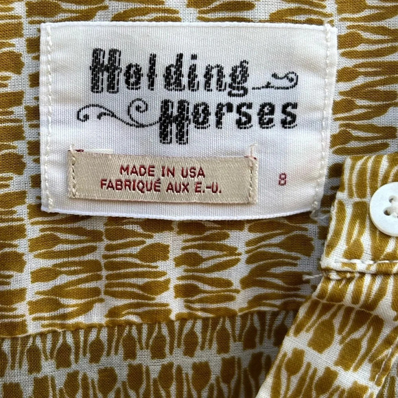 Holding Horses Anthropologie Tulipane Semi Sheer Blouse, size 8 - Picture 11 of 11